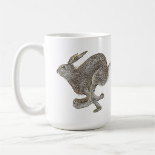 Caneca De Café Coelho Corre Correndo Arte Rápida