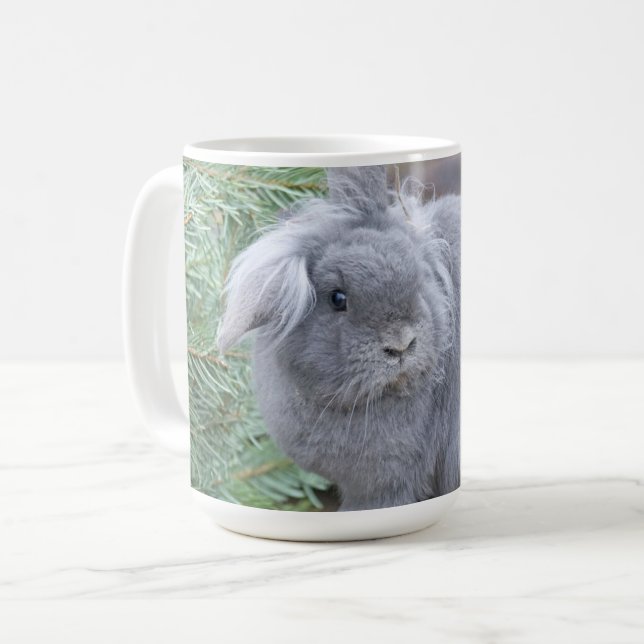 Caneca De Café Coelho da cinza (Frente Esquerda)