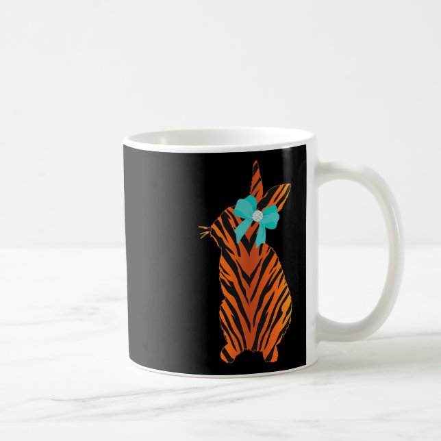 Caneca De Café Coelho da Páscoa do Ano do Tigre 2022 Animalzinho  (Direita)