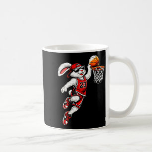 Caneca De Café Coelho de Basquete de Páscoa Coelhinho Engraçado E