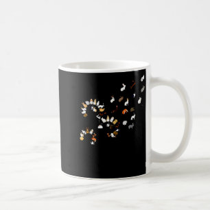 Caneca De Café Coelho de Flor de Dente-de-Leão Engraçado