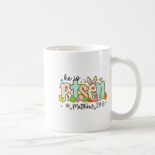 Caneca De Café Coelho de Jesus Cristão Ovos Páscoa Ele Ressuscito
