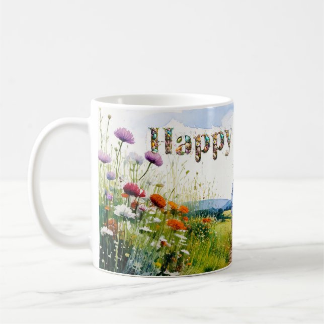 Caneca De Café coelho de Páscoa (Esquerda)