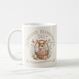 Caneca De Café Coelho de Páscoa Bunny Blossom em Cesta Floral