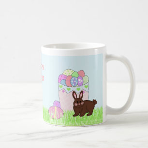 Caneca De Café Coelho de Páscoa e Ovos