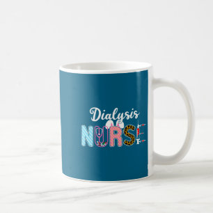 Caneca De Café Coelho de Páscoa Enfermeira de Diálise Estetoscópi