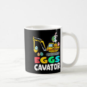 Caneca De Café Coelho de Páscoa Escavadeira Meninos Páscoa Ki