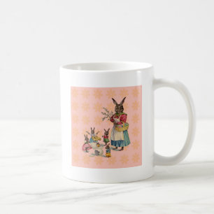 Caneca De Café Coelho de Páscoa Frango Ovos de Coelho