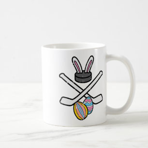 Caneca De Café Coelho de Páscoa Hóquei no Gelo Frio Esportes Gole