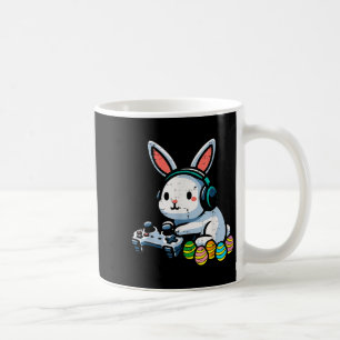 Caneca De Café coelho de Páscoa jogador de videogame homens menin