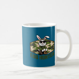 Caneca De Café Coelho de Páscoa legal caçador de ovos camuflagem 