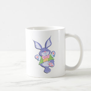 Caneca De Café Coelho de Páscoa Roxo Dançando