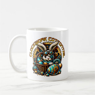 Caneca De Café Coelho de Páscoa Steampunk