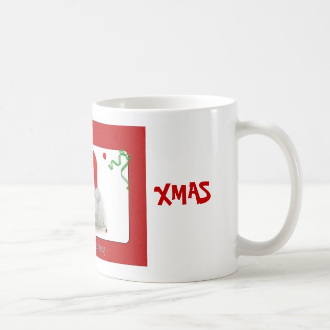 Caneca De Café Coelho do Natal (Direita)
