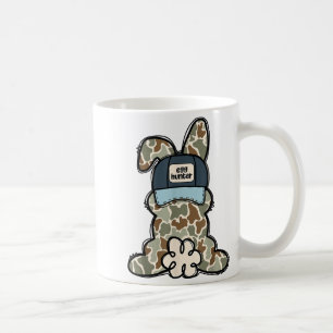 Caneca De Café Coelho Engraçado Caçador de Ovos Amantes de Coelho