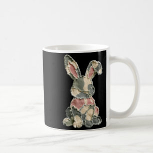 Caneca De Café Coelho engraçado crochê remendo camuflagem coelho