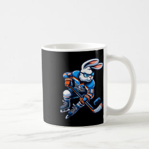 Caneca De Café Coelho Feliz de Páscoa Hockey Coelho Homens Mulher