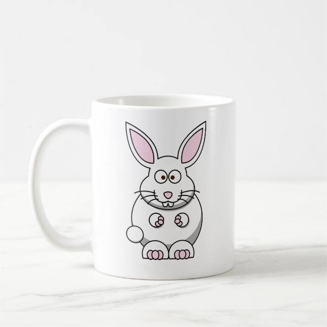 Caneca De Café Coelho fofo e colorido (Esquerda)