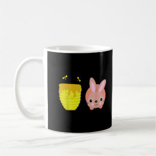 Caneca De Café Coelho Fofo e Divertido Honey Bunny Amantes de Ani