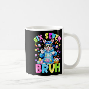 Caneca De Café Coelho Fofo Seis Sete Bruh 6 7 Meme 67 Feliz Pásco