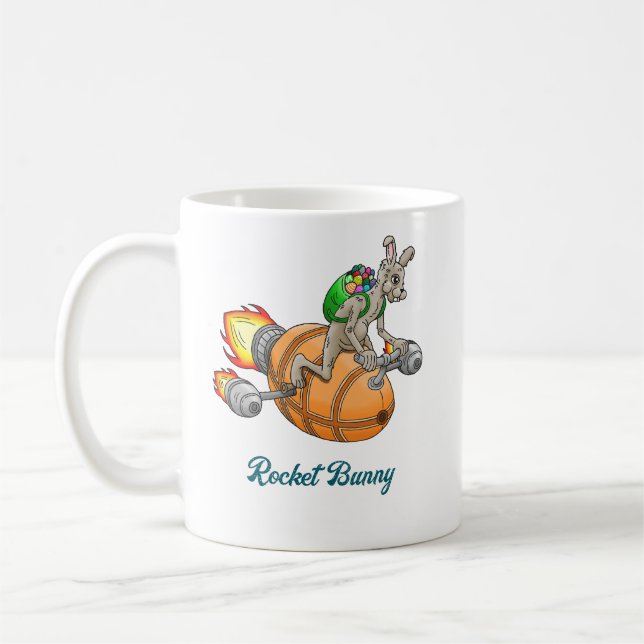 Caneca De Café Coelho Foguete (Esquerda)