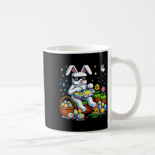 Caneca De Café Coelho Gamer Pixel de Páscoa para Crianças e Menin