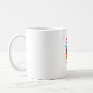 Caneca De Café Coelho Gigante Continental Cute de Arte Seca Color
