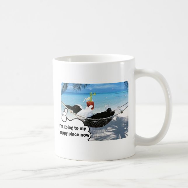 Caneca De Café Coelho holandês no lugar feliz (Direita)