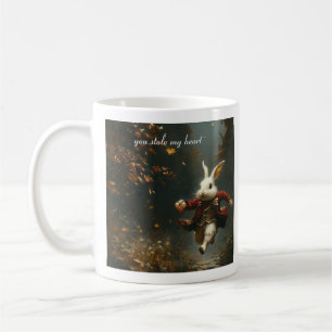 Caneca De Café Coelho Ladrão de Coração Personalizado Vintage Won