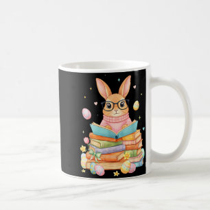 Caneca De Café Coelho Lendo Coelho Engraçado Para Crianças Menina