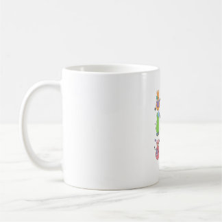 Caneca De Café Coelho Lendo Livros Dia de Páscoa Bibliotecário Pr