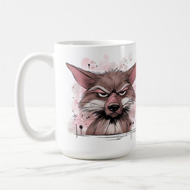Caneca De Café Coelho Mal-Humorado (Esquerda)