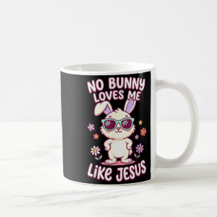 Caneca De Café Coelho me ama como Jesus páscoa bíblia cristã