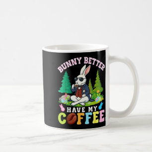 Caneca De Café Coelho Melhor Ter Meu Café Engraçado Páscoa Cafeín