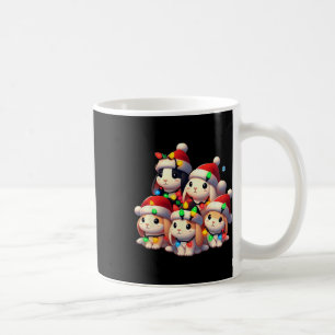 Caneca De Café Coelho Natal Bunnies Feriado Feriado Cute Animal C