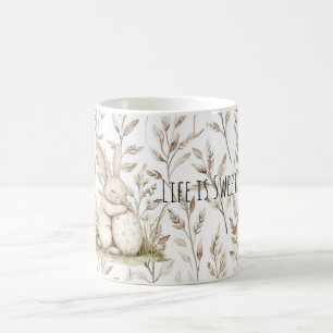 Caneca De Café Coelho Ovo de Coelho A vida é doce