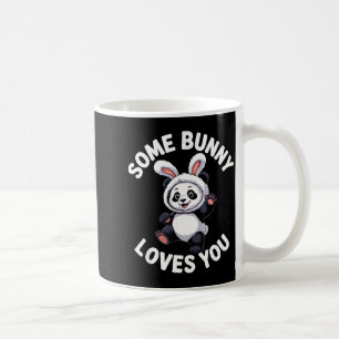 Caneca De Café Coelho Panda Bonito Páscoa Algum Coelho Te Ama