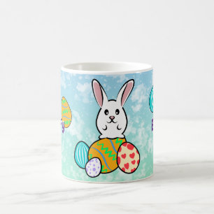 Caneca De Café Coelho páscoa em Ovos de Páscoa