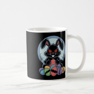 Caneca De Café Coelho Páscoa Mau Coelho Assustador Olhos Vermelho