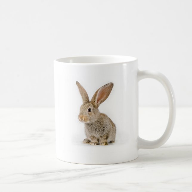 Caneca De Café Coelho pequeno bonito (Direita)