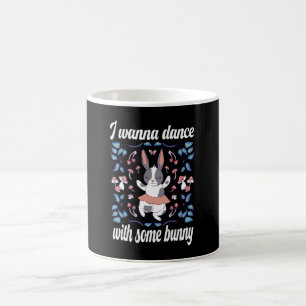 Caneca De Café Coelho Quer Dançar Com Parceiro de Dança