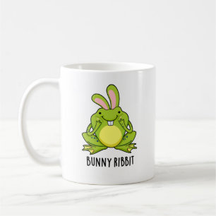 Caneca De Café Coelho Ribbit Engraçado Sapo Coelho