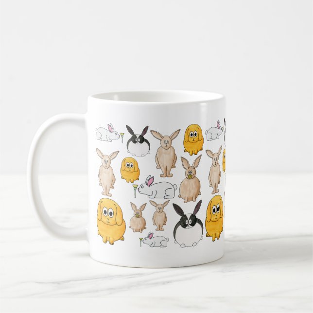 Caneca De Café Coelhos (Esquerda)