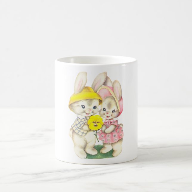 Caneca De Café Coelhos pequenos (Centro)
