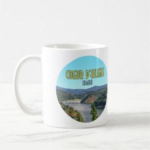 Caneca De Café Coeur d’Alene Idaho Souvenir