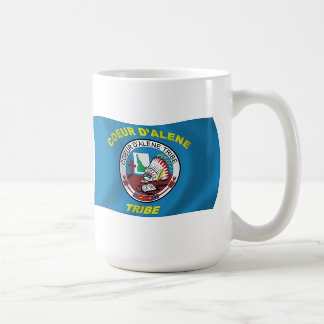 Caneca De Café Coeur d'Alene Flag Mug (Direita)