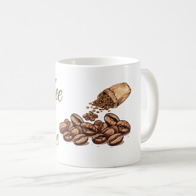 Caneca De Café Cofee time mug (Frente Esquerda)