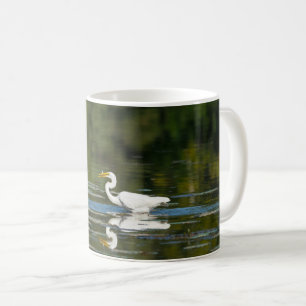 Caneca De Café Coffee Banquete De Peixe Egret