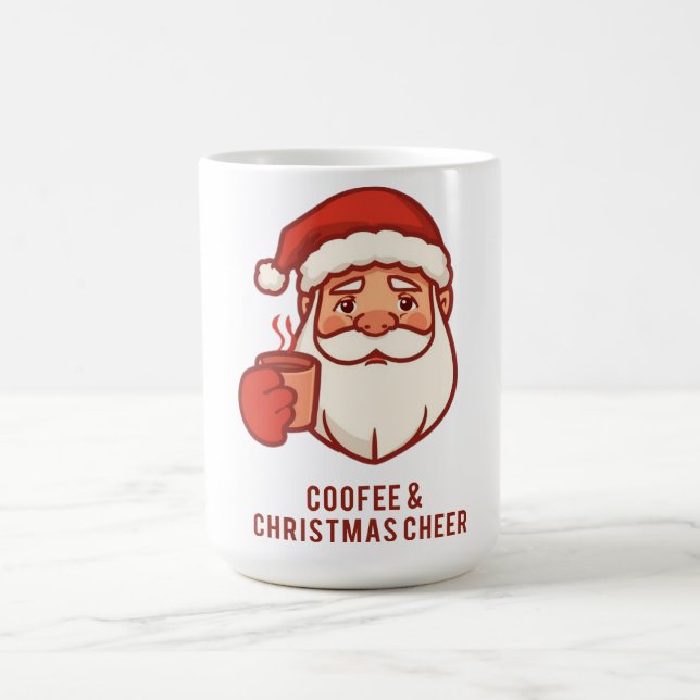 Caneca De Café Coffee & Christmas Cheer Santa Mug (Centro)