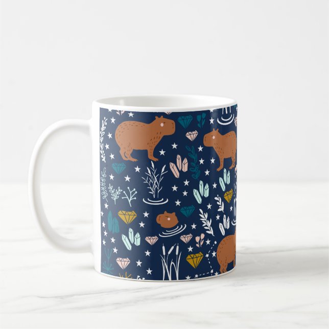 Caneca De Café Coffee Coffee Mug de Coffee Capybara (Esquerda)